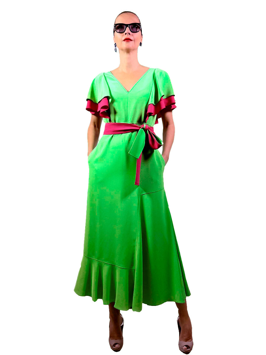 VESTIDO MAXI VOLANTES BI