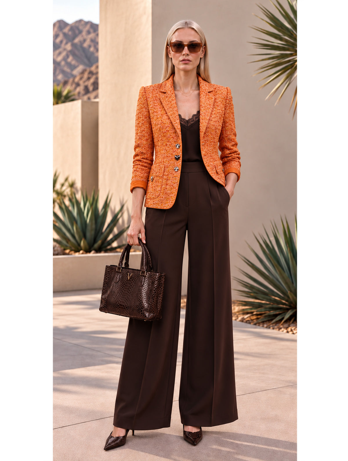 CHAQUETA SASTRE TWEED GALON
