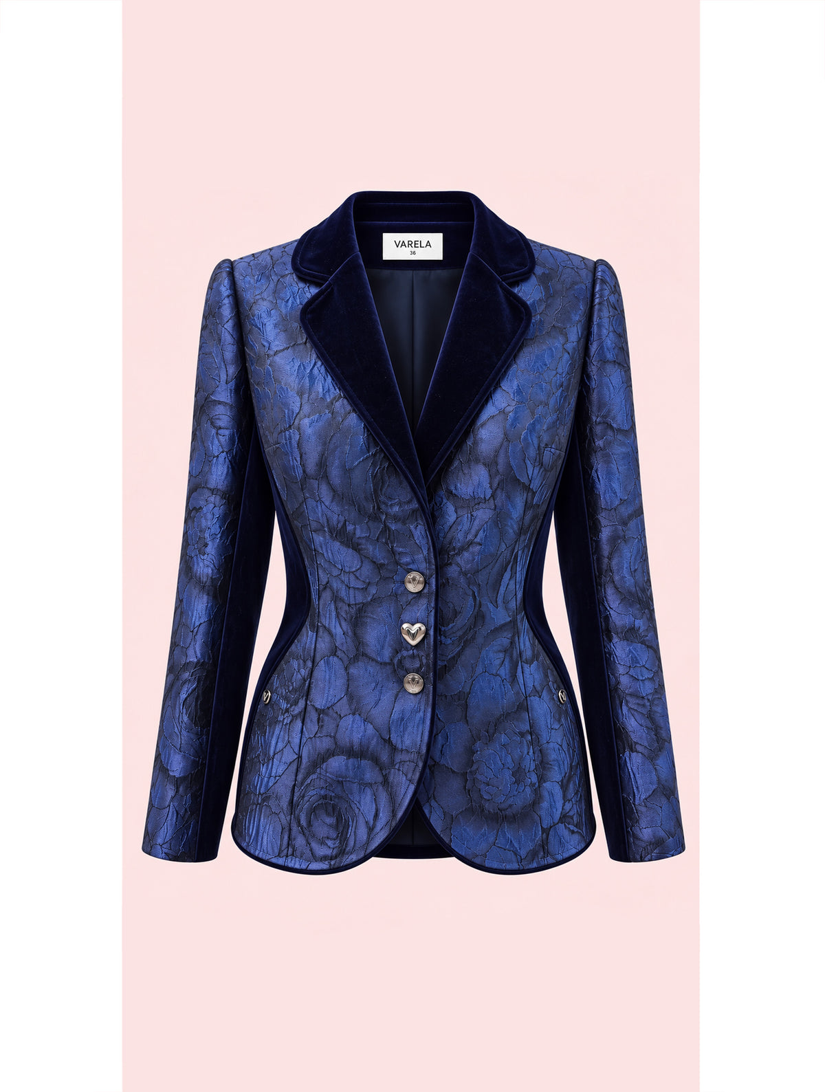CHAQUETA BROCADO Y VELVET