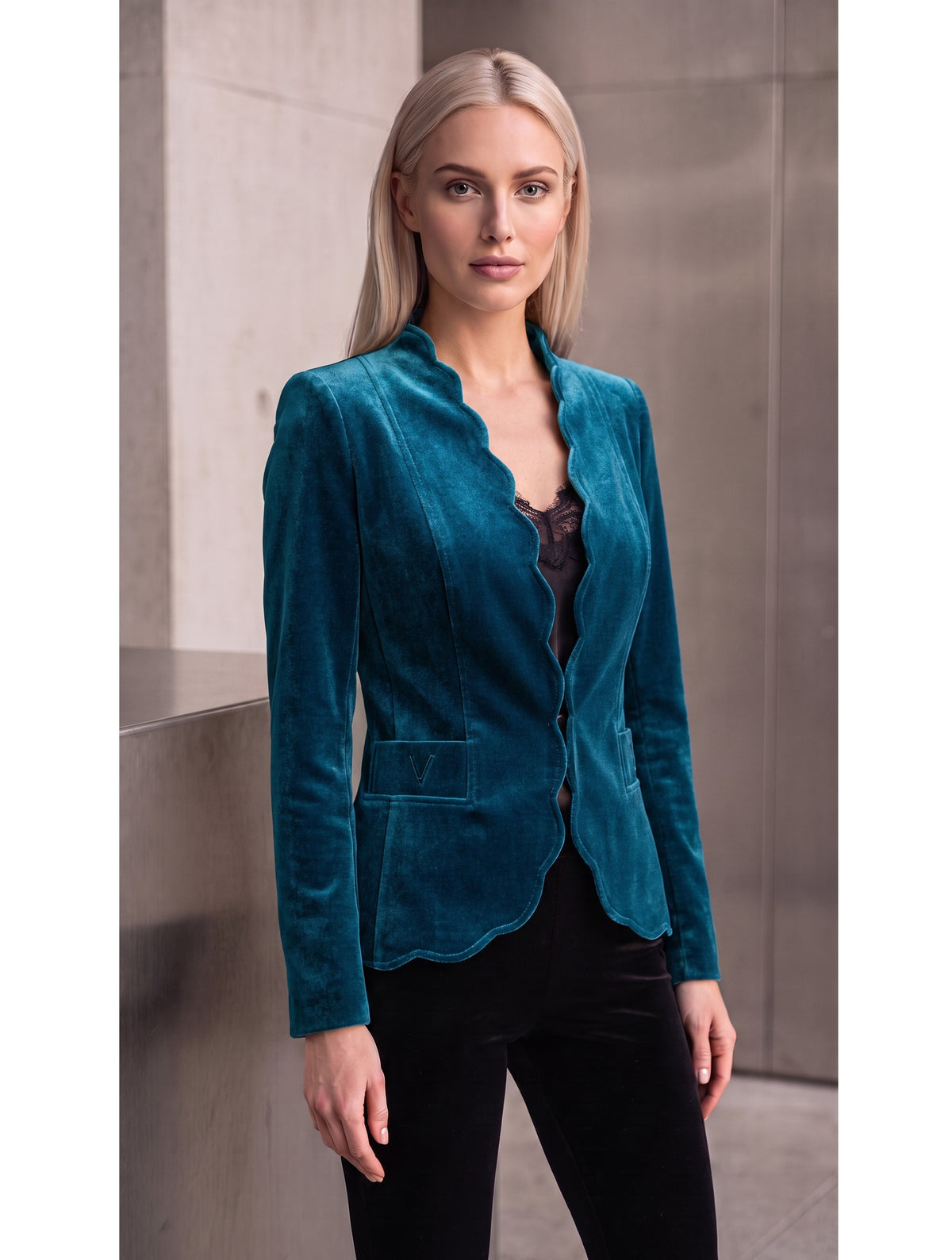 CHAQUETA FENDUE PETALOS VELVET