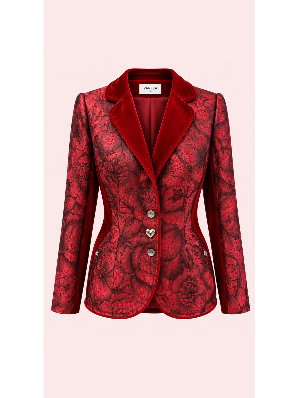 CHAQUETA BROCADO Y VELVET