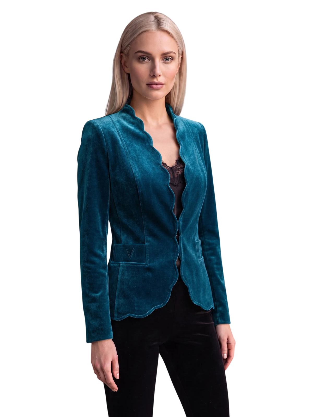 CHAQUETA FENDUE PETALOS VELVET