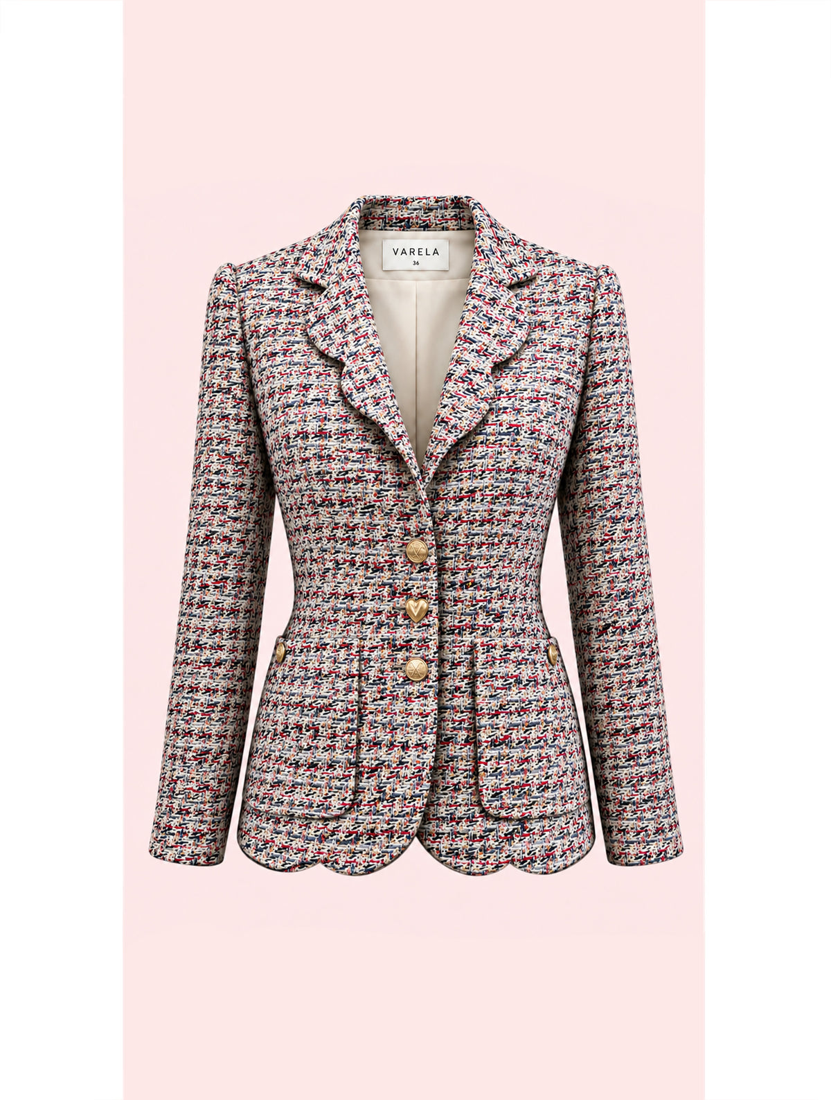 CHAQUETA TWEED PETALOS