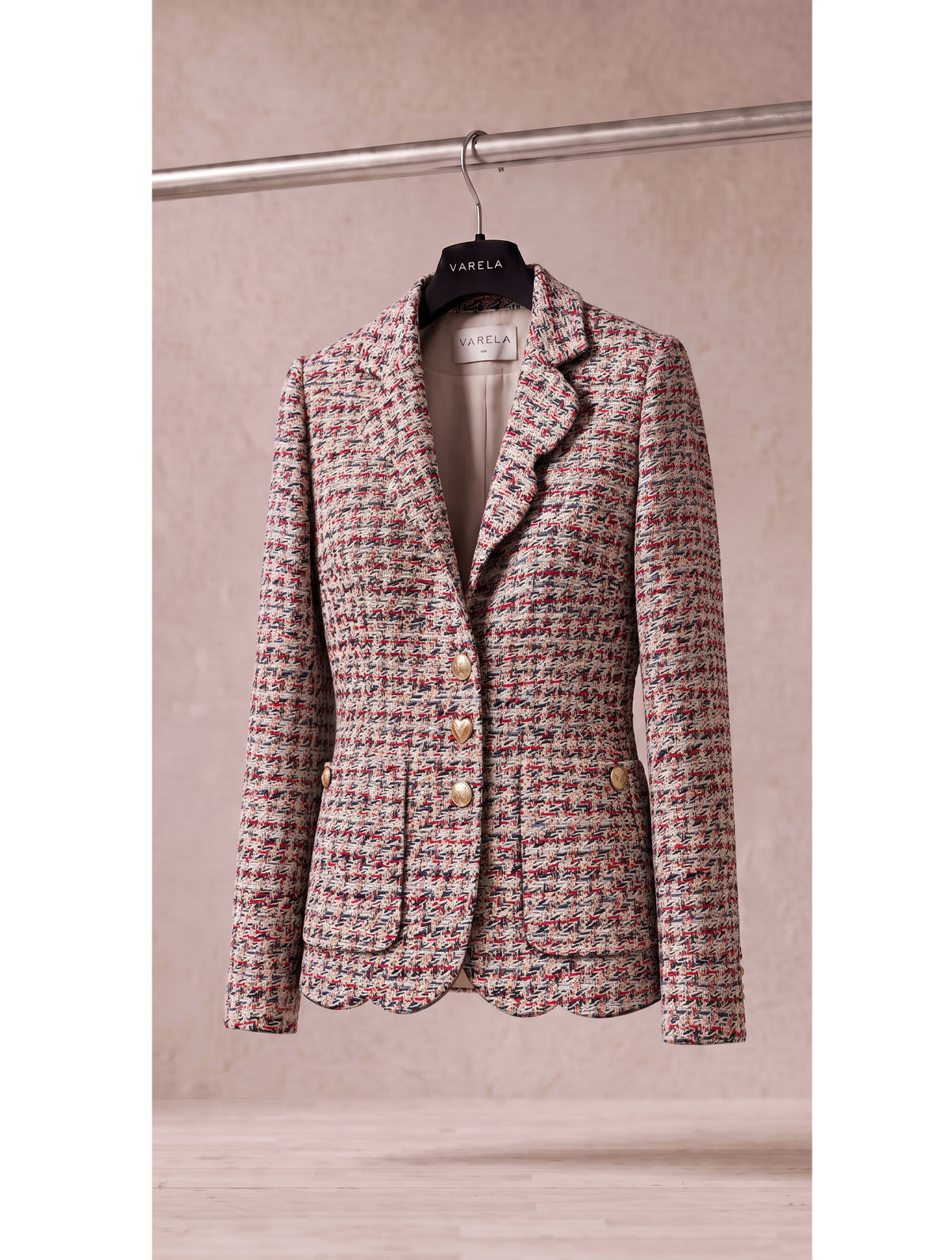 CHAQUETA TWEED PETALOS