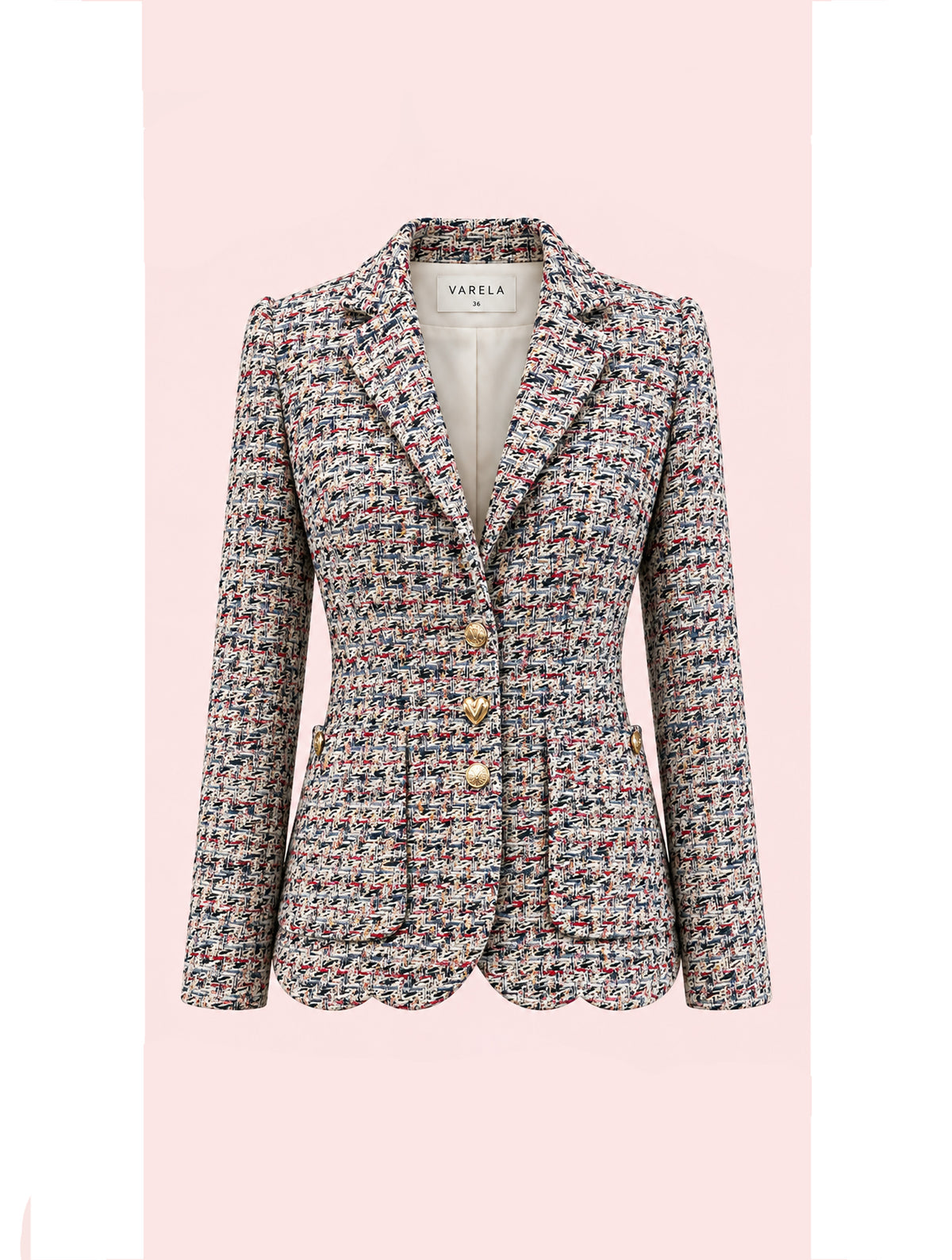 CHAQUETA TWEED PETALOS