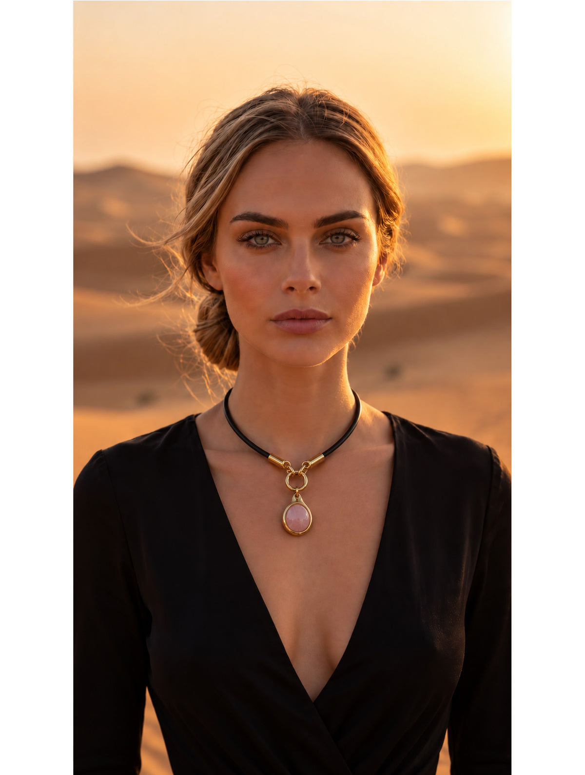 COLLAR PIEL CORTO JOYA