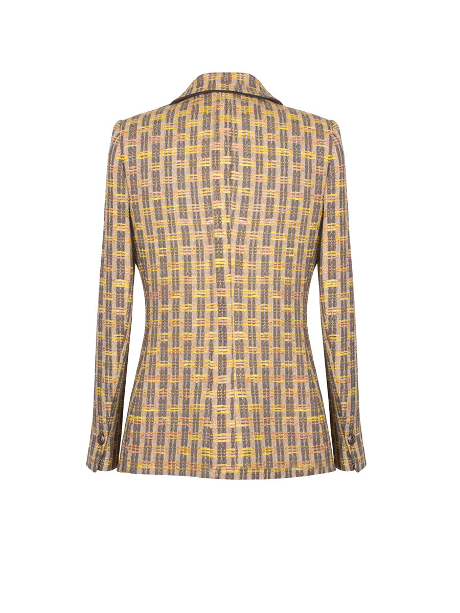 TWEED JACKET WITH RIBBONS