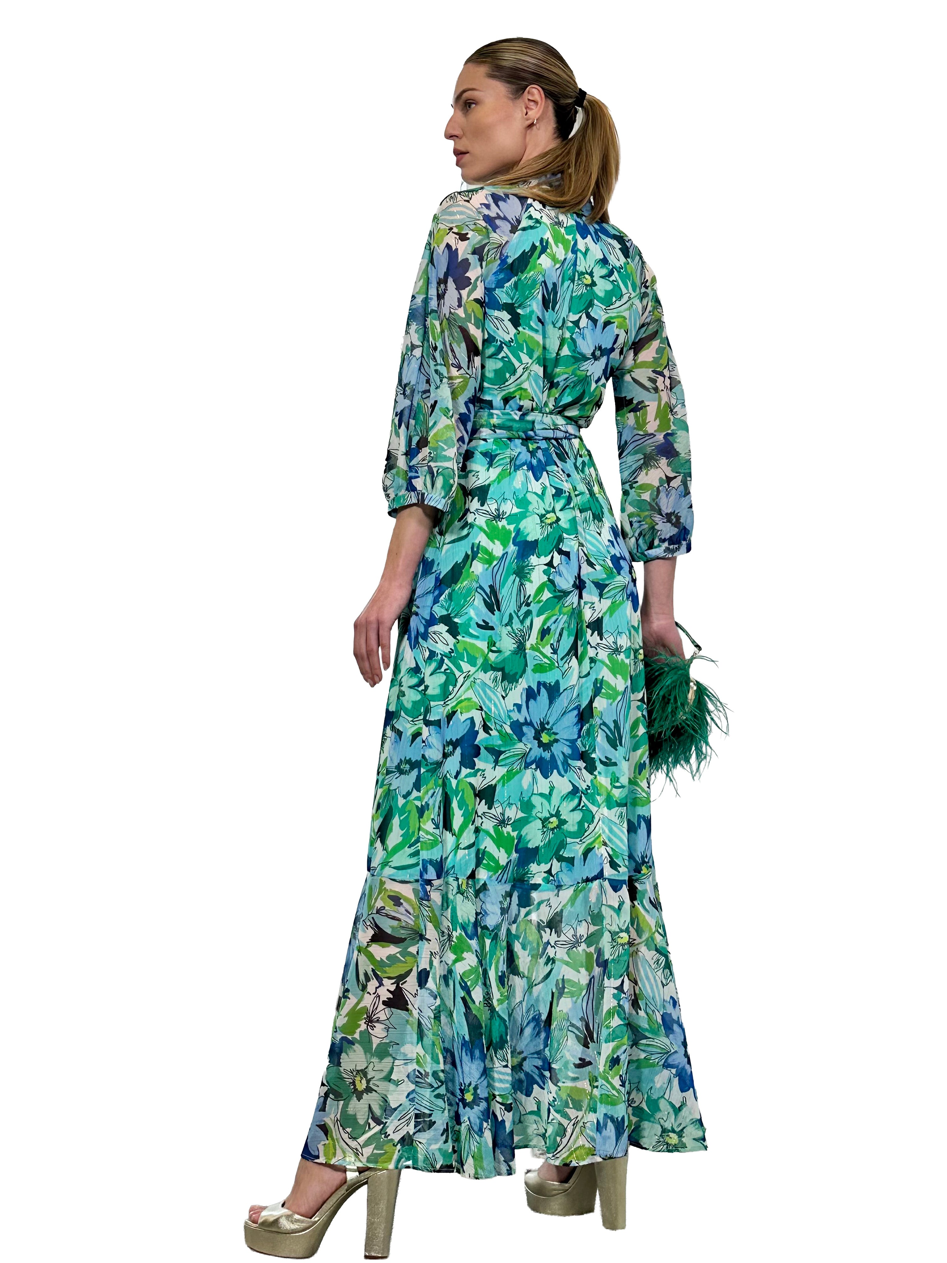 PRINTED PIRATE LONG DRESS