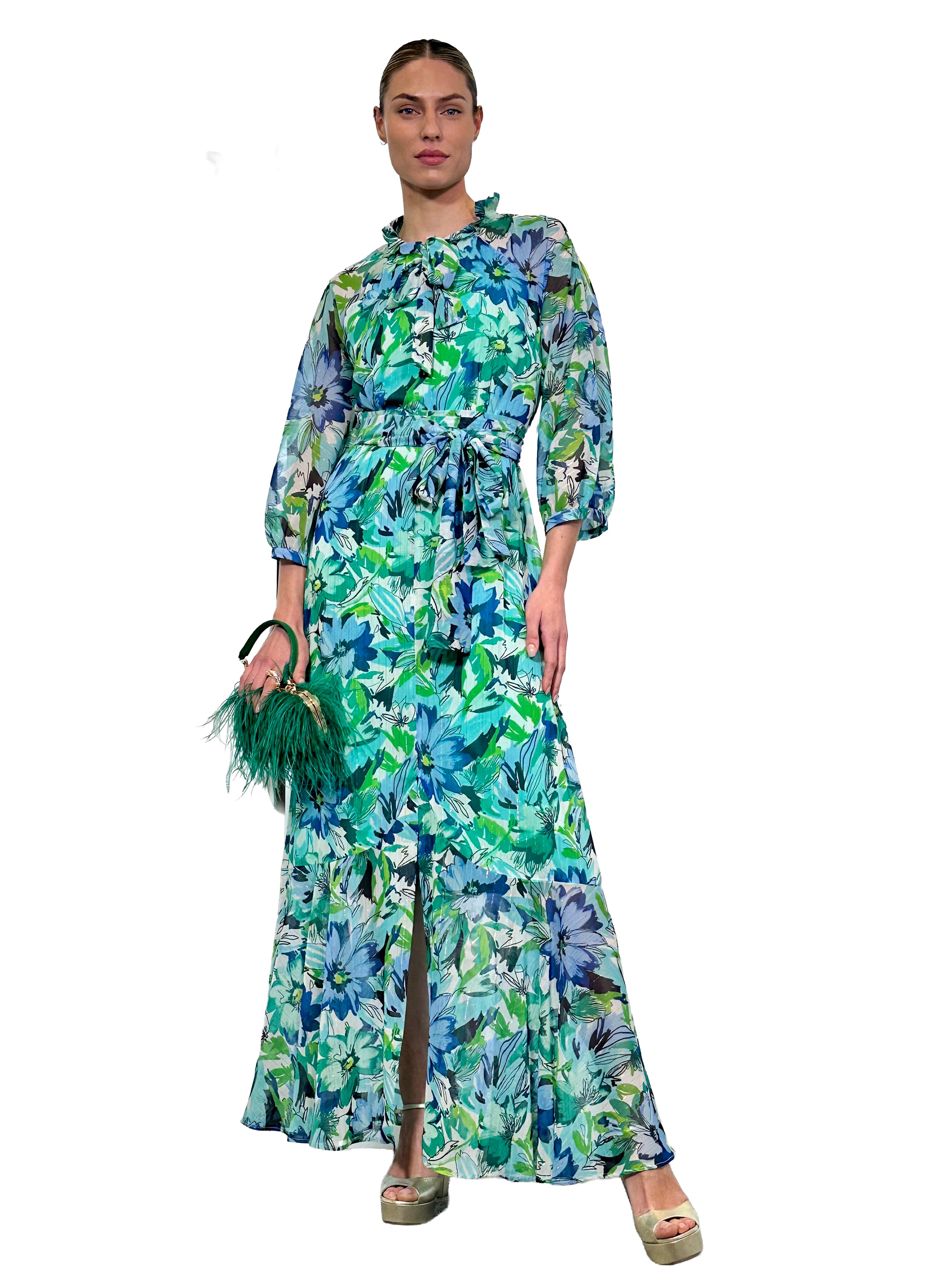 PRINTED PIRATE LONG DRESS