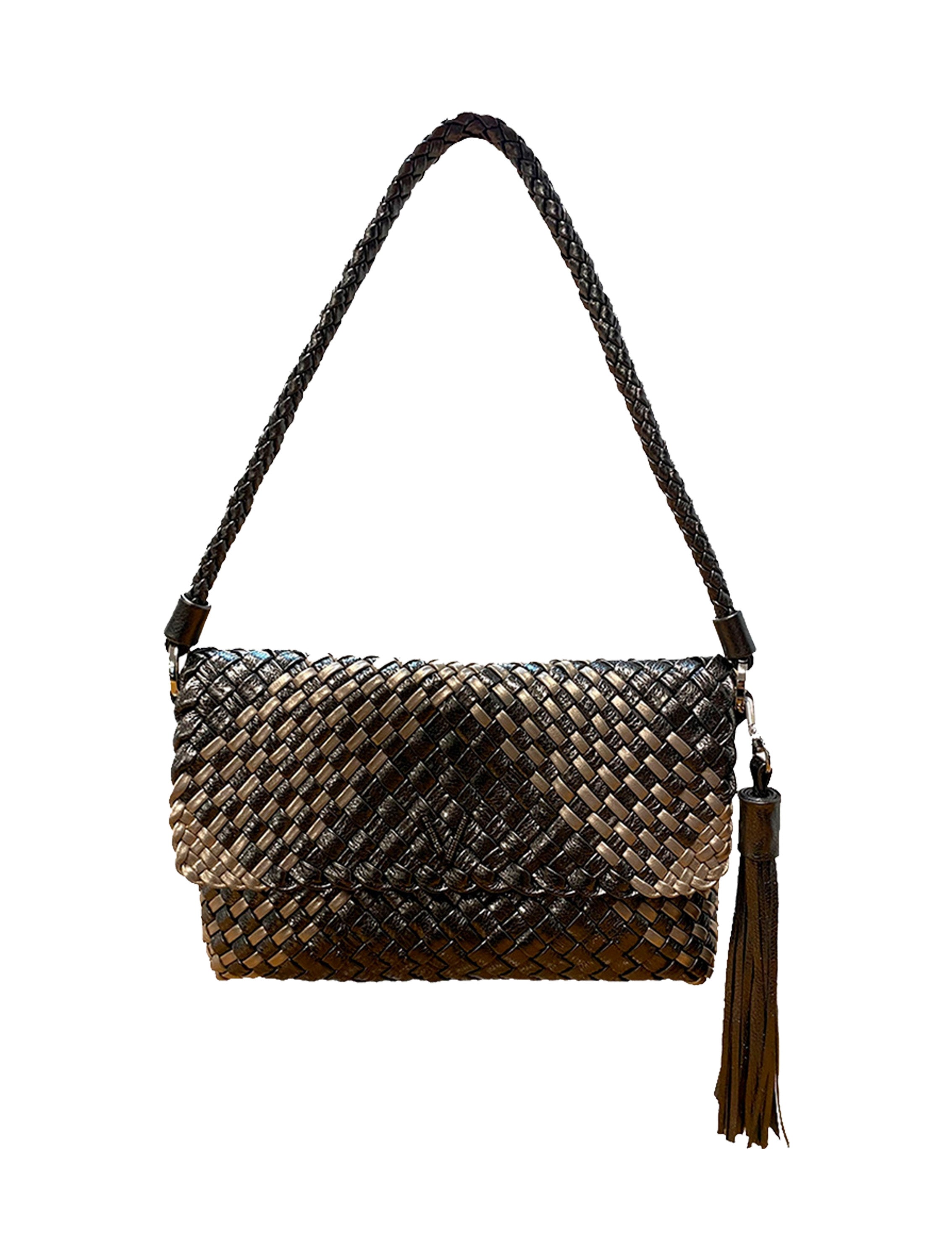 MADISON V BRAIDED CLUTCH