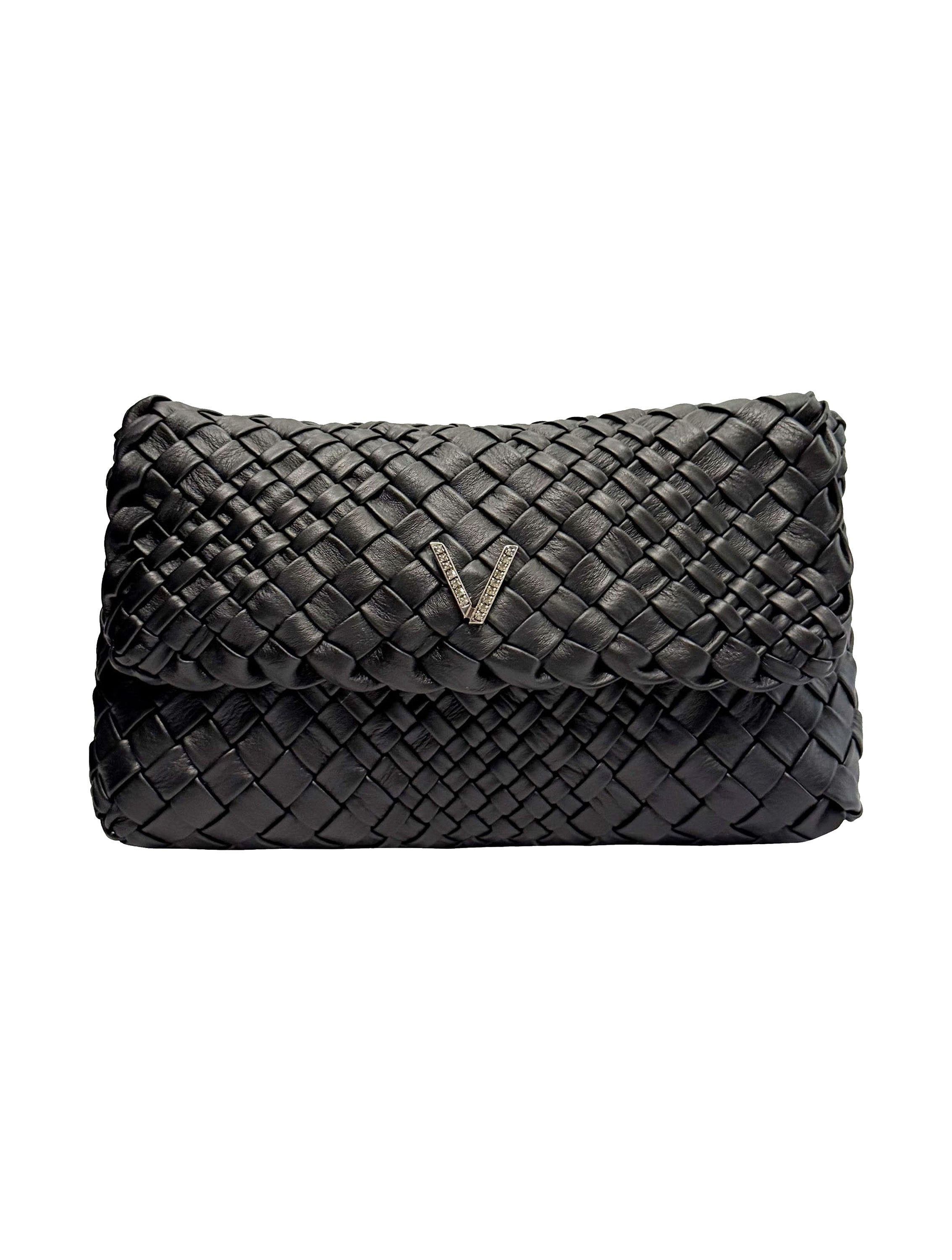 NEW MADISON V BRAIDED CLUTCH