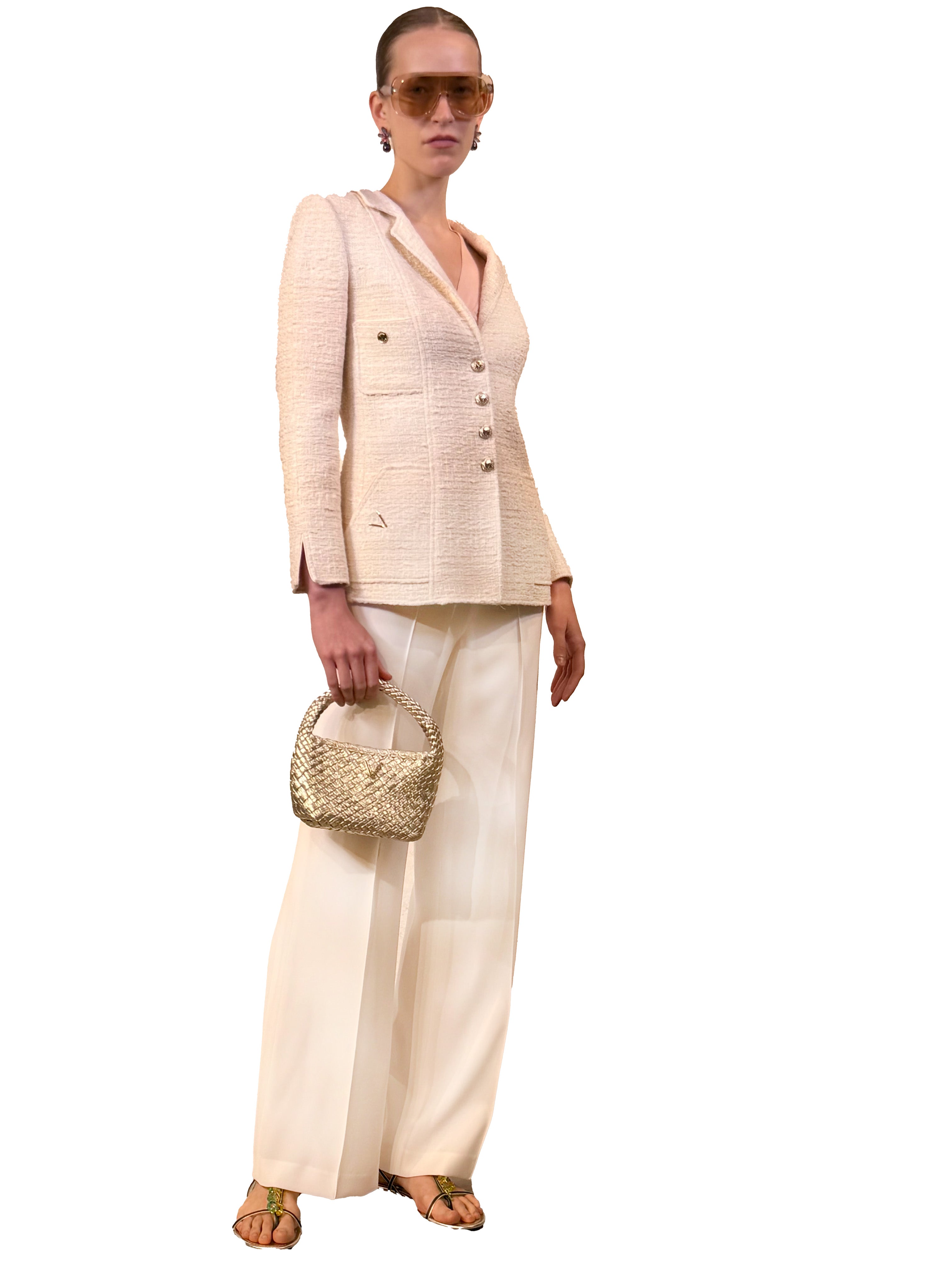 CHAQUETA SASTRE TWEED Y PUNTO