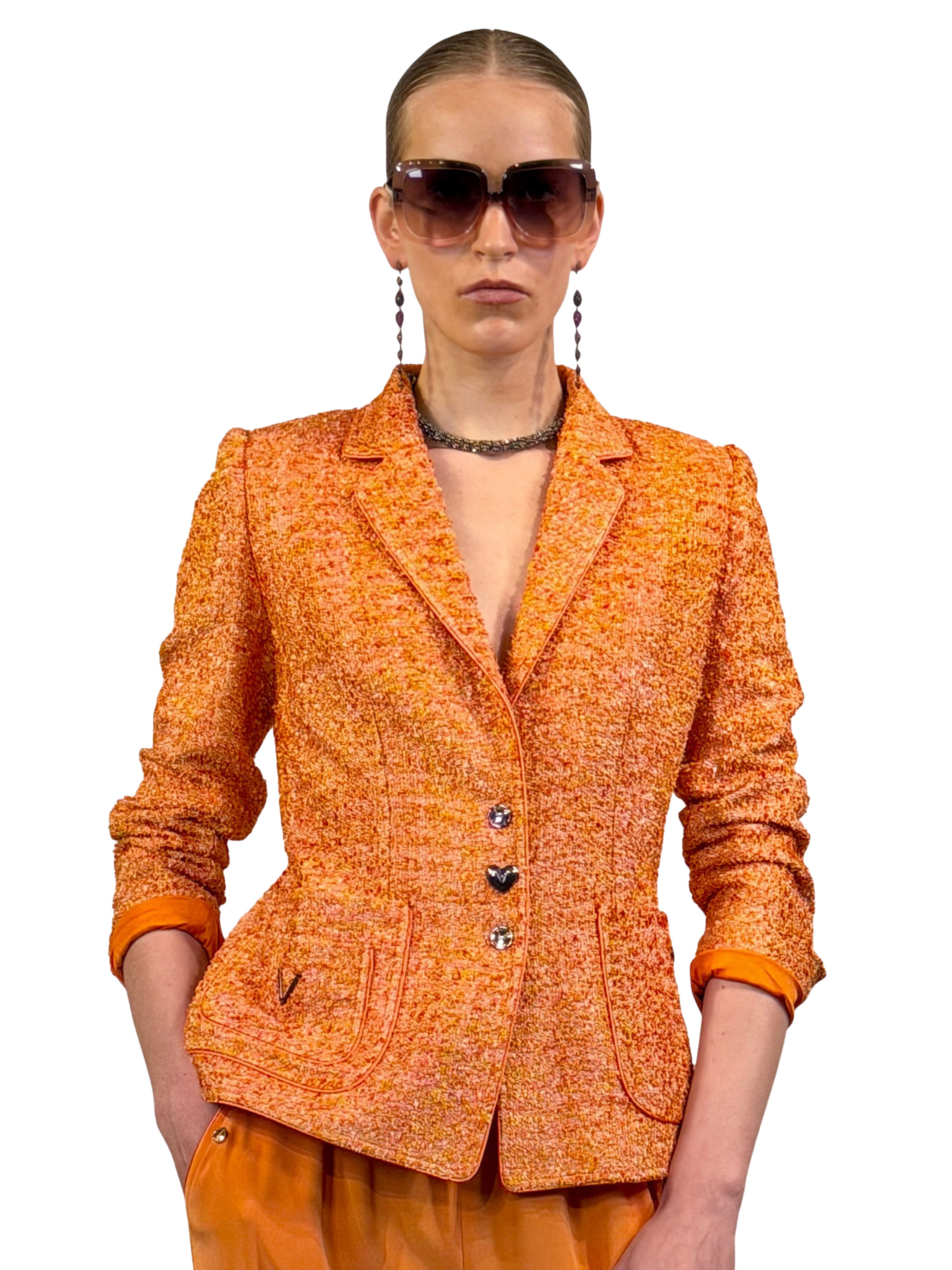 CHAQUETA SASTRE TWEED GALON