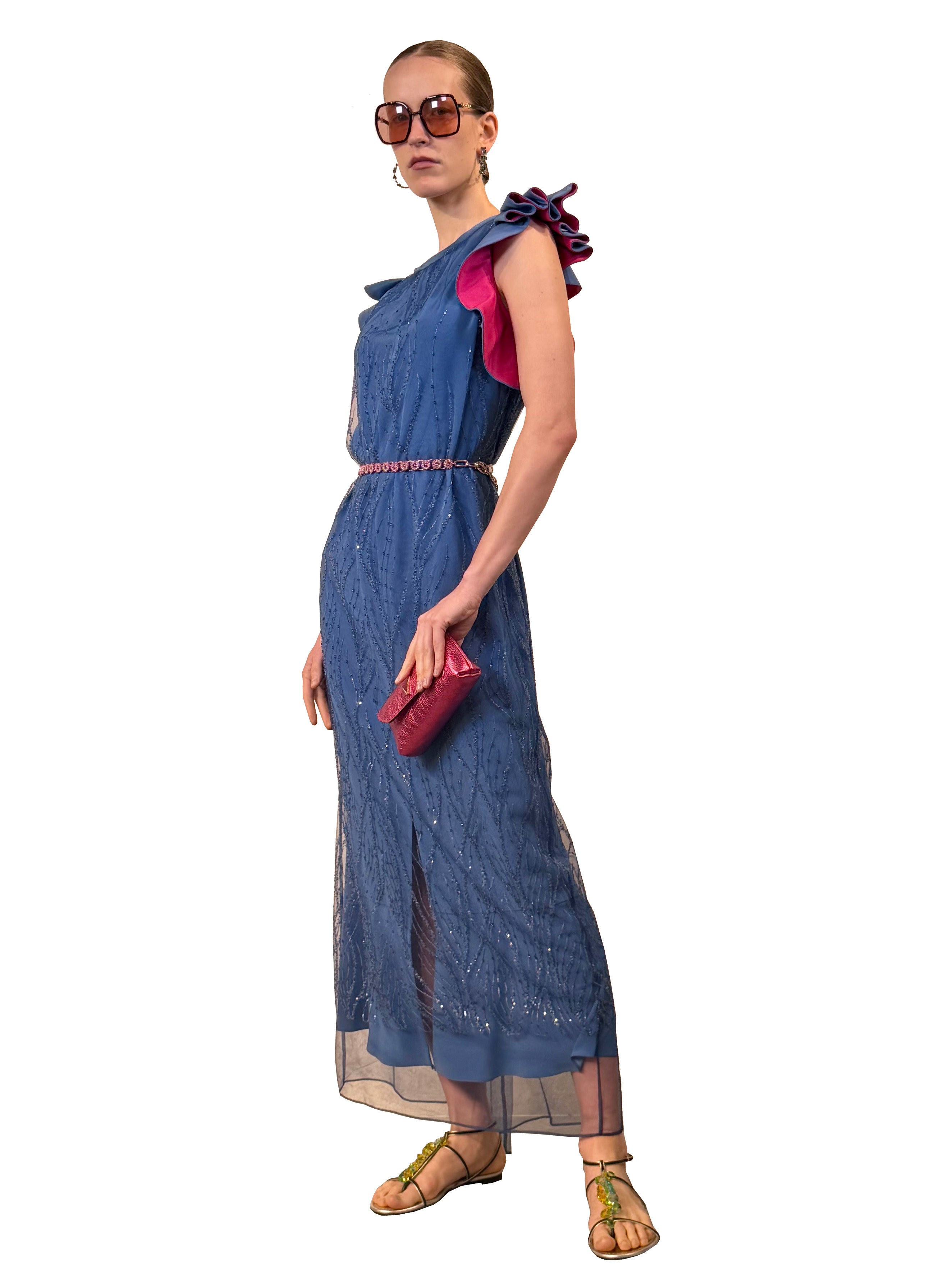 MIDI TUNIC CRYSTAL TULLE