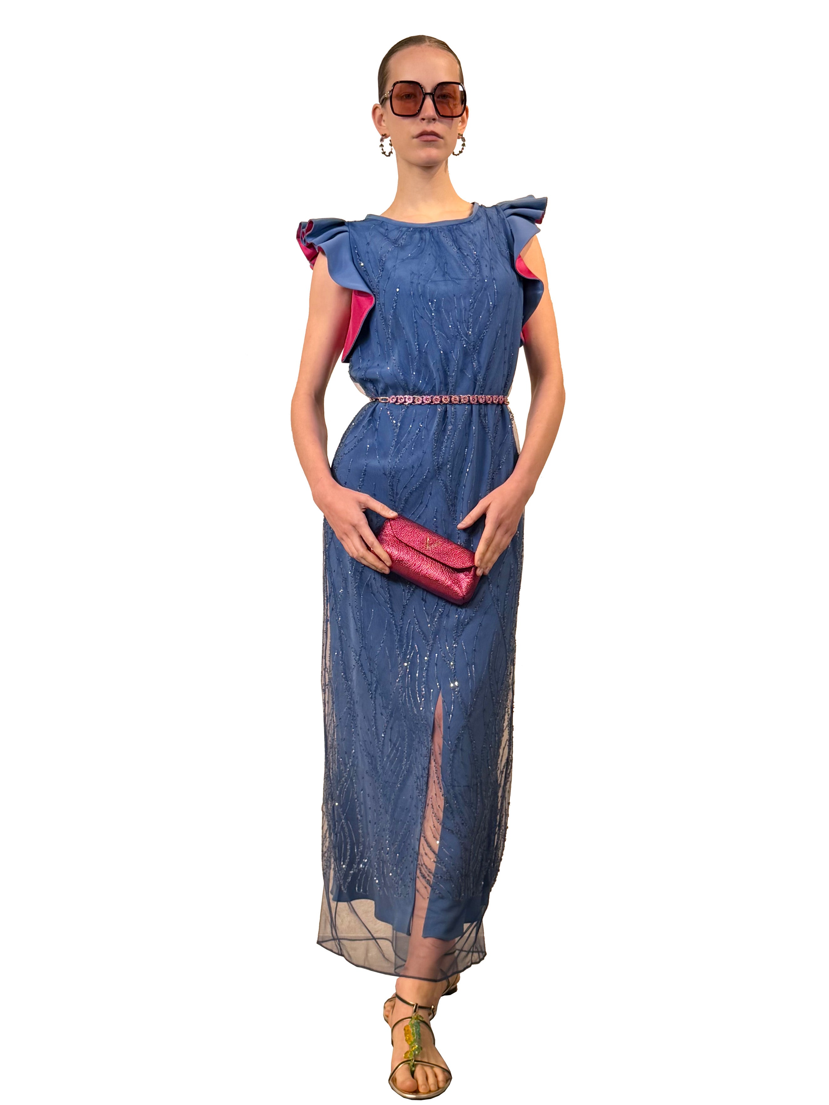MIDI TUNIC CRYSTAL TULLE