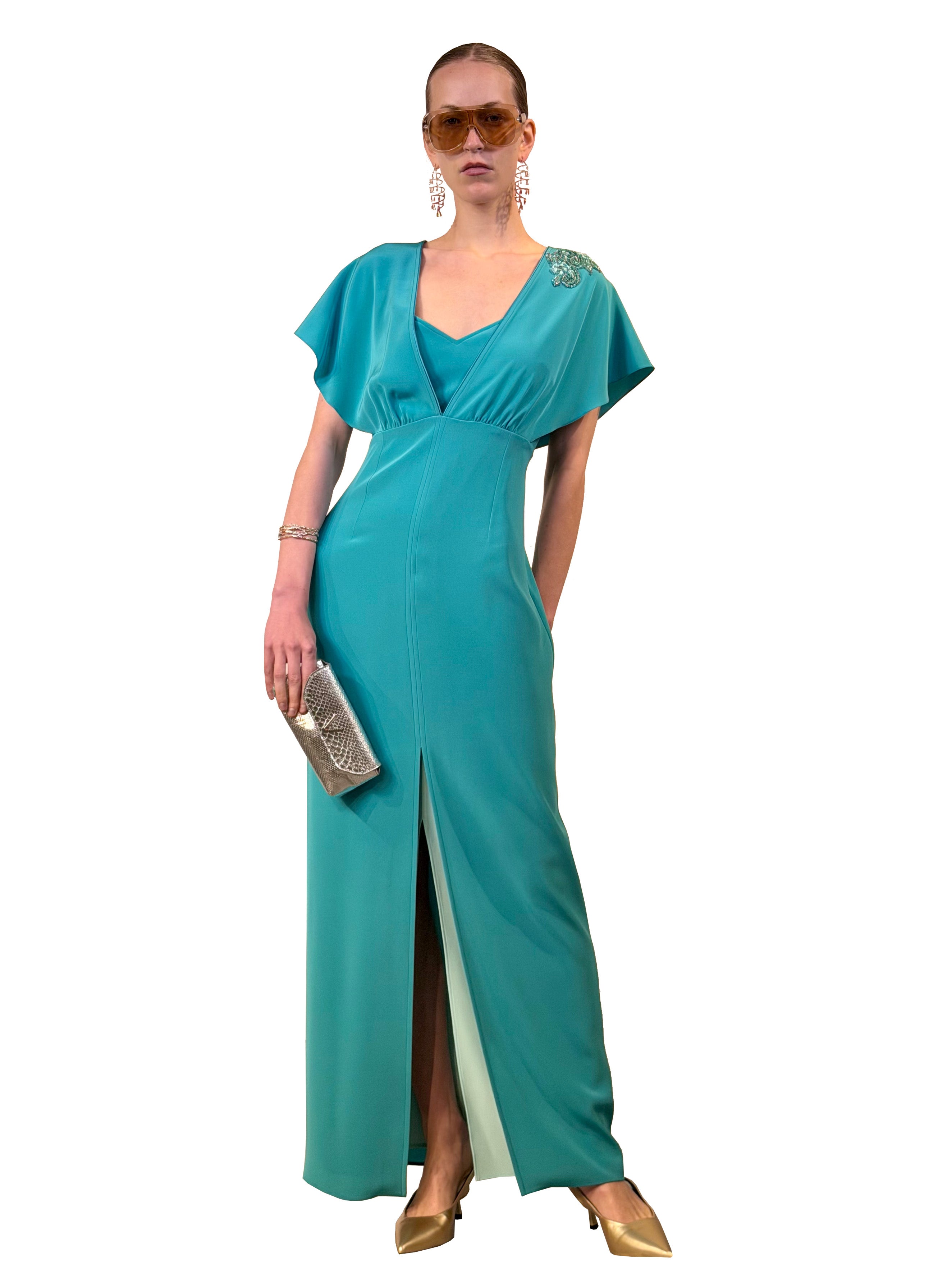 VESTIDO NEW KELSY CREPE SATEN