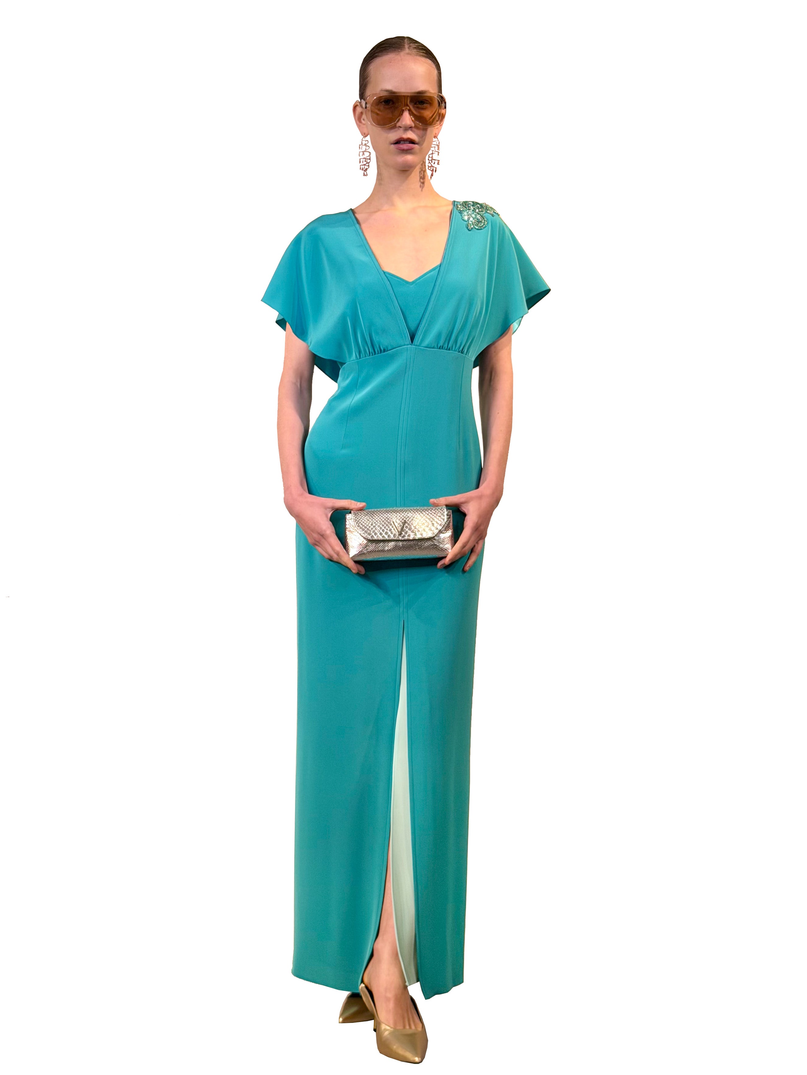 VESTIDO NEW KELSY CREPE SATEN